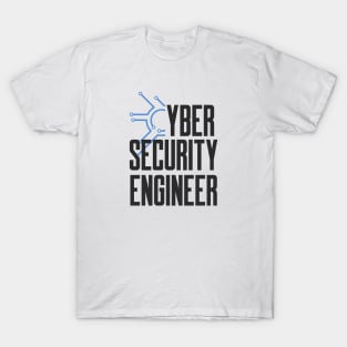 Cyber Security Engineer Blue Circuits T-Shirt